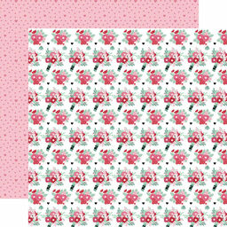 Echo Park - Valentine's Day Collection - Double-Sided Cardstock - Valentine Bouquets - папір 30x30 см
